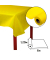 5 PROnappe Tischdecke gelb 1,2 x 6,0 m